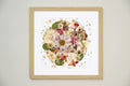 Botanical Series N° 2, geperste bloemen in kader, foto 1