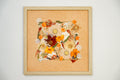 Botanical Series N° 3, geperste bloemen in kader, foto 1