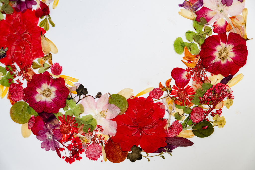Botanical Series N° 9, geperste bloemen in kader, foto 2
