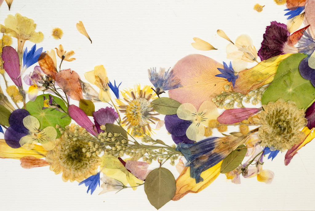 Botanical Series N° 14, geperste bloemen in kader, foto 2