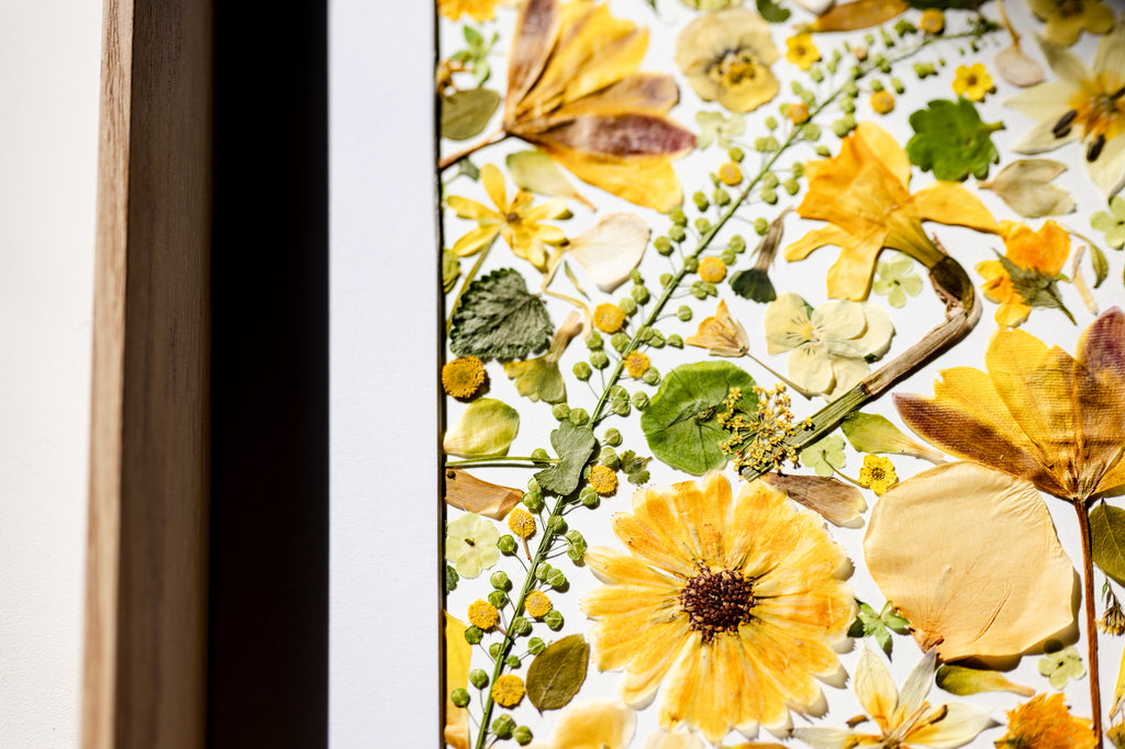 Botanical Series N° 15, geperste bloemen in kader, foto 7