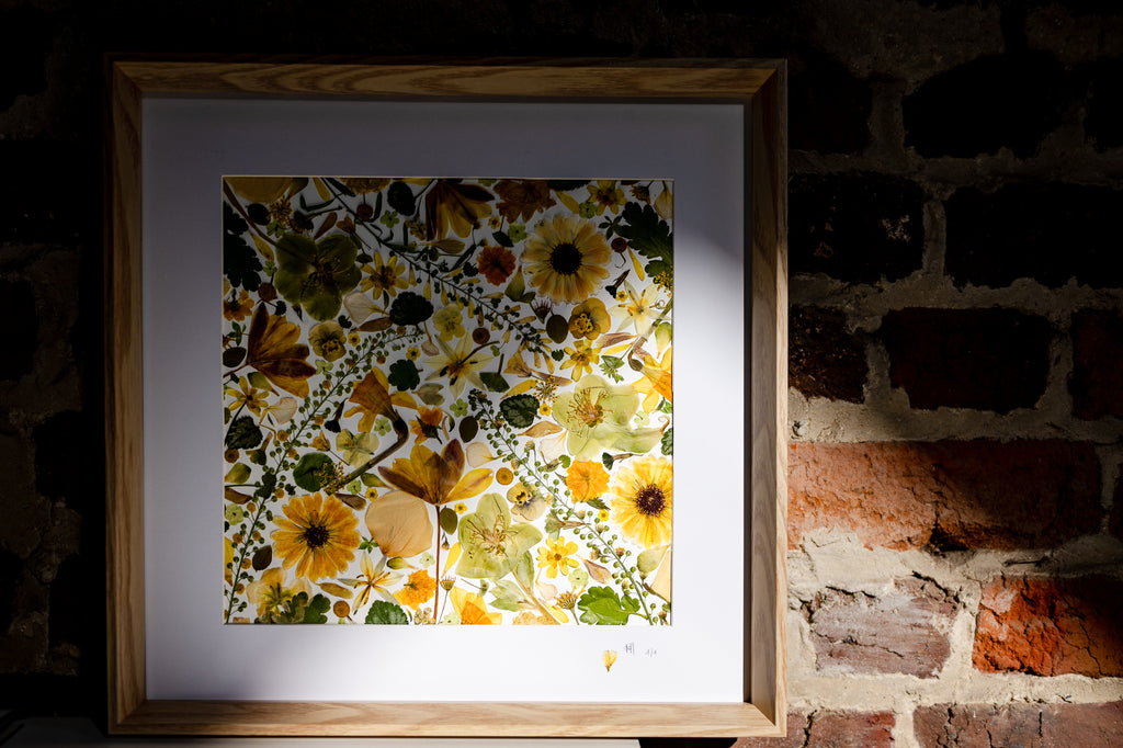 Botanical Series N° 15, geperste bloemen in kader, foto 8