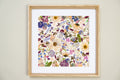 Botanical Series N° 17, geperste bloemen in kader, foto 1