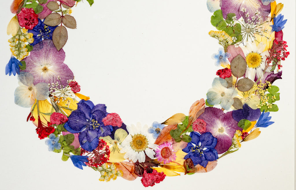 Botanical Series N° 19, geperste bloemen in kader, foto 2