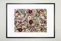 Botanical Series N° 27, geperste bloemen in kader, foto 1