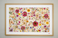 Botanical Series N° 28, geperste bloemen in kader, foto 1