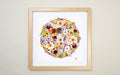 Botanical Series N° 29, geperste bloemen in kader, foto 1